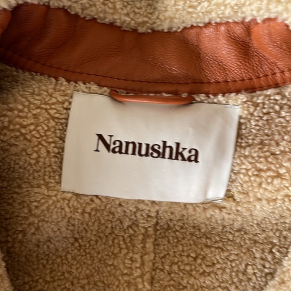 Nanushka Beryl Oversized Faux-Shearling Coat - Picture 7 of 9